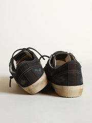 V-Star sneakers in midnight-blue denim with black leather star and toe