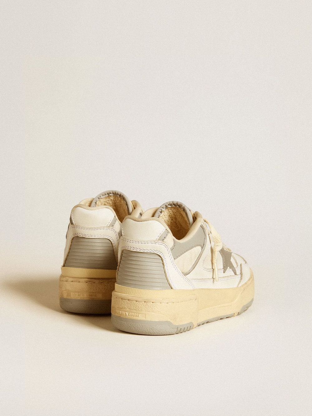 Men’s Forty2 with grey star and white leather heel tab