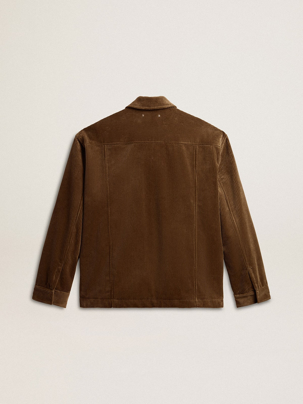 Men's olive-green corduroy jacket