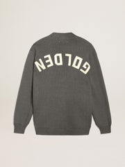 Men's grey cotton cardigan with buttons Golden Goose