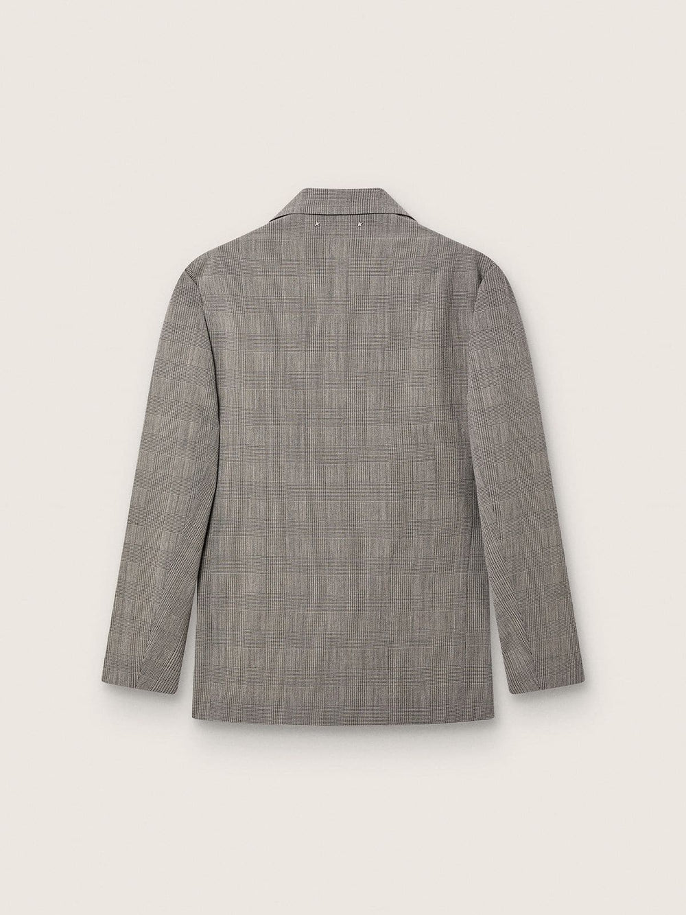 Men's jacket in gray Prince of Wales check wool