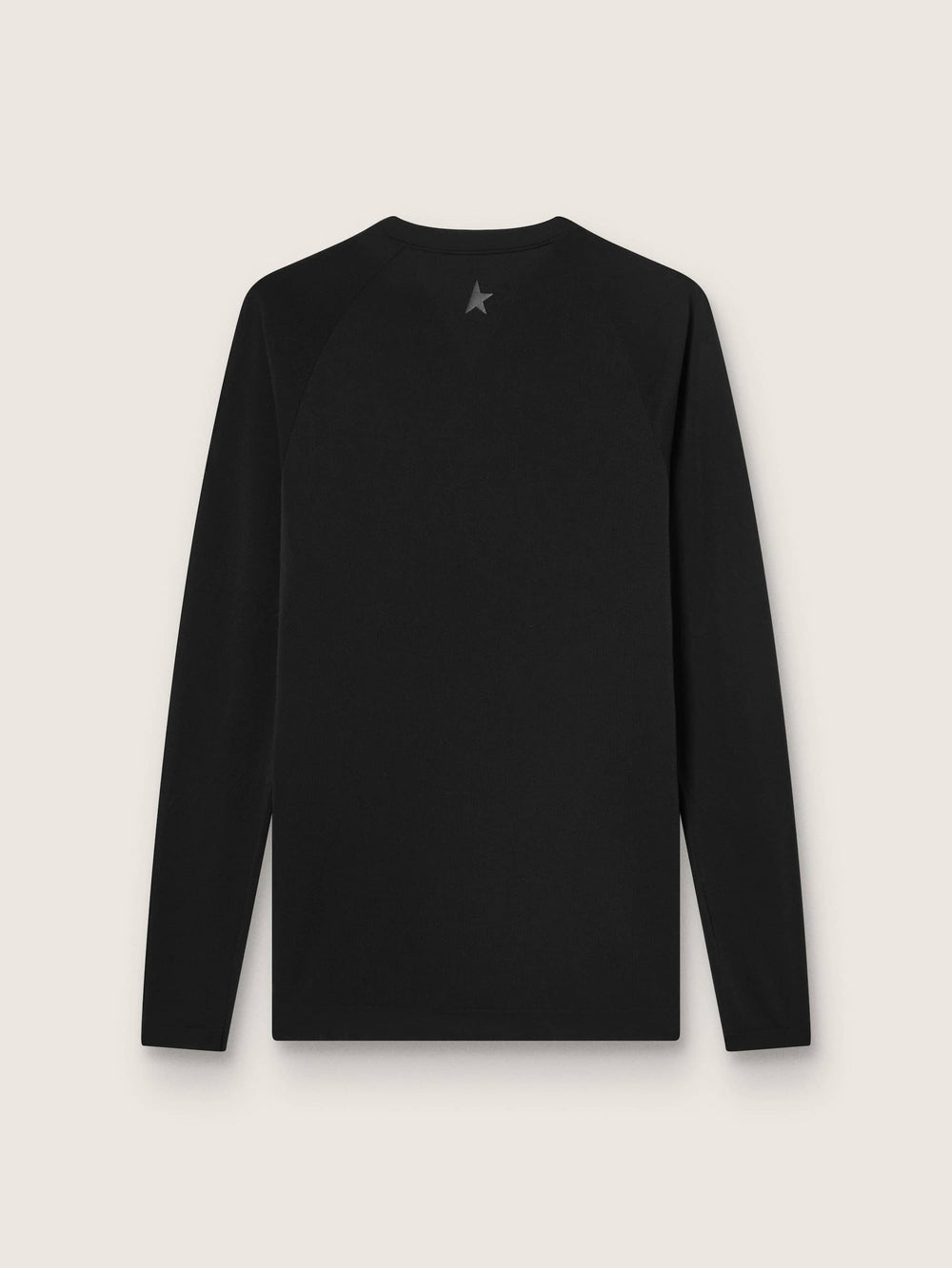 Men's black long-sleeve sports top