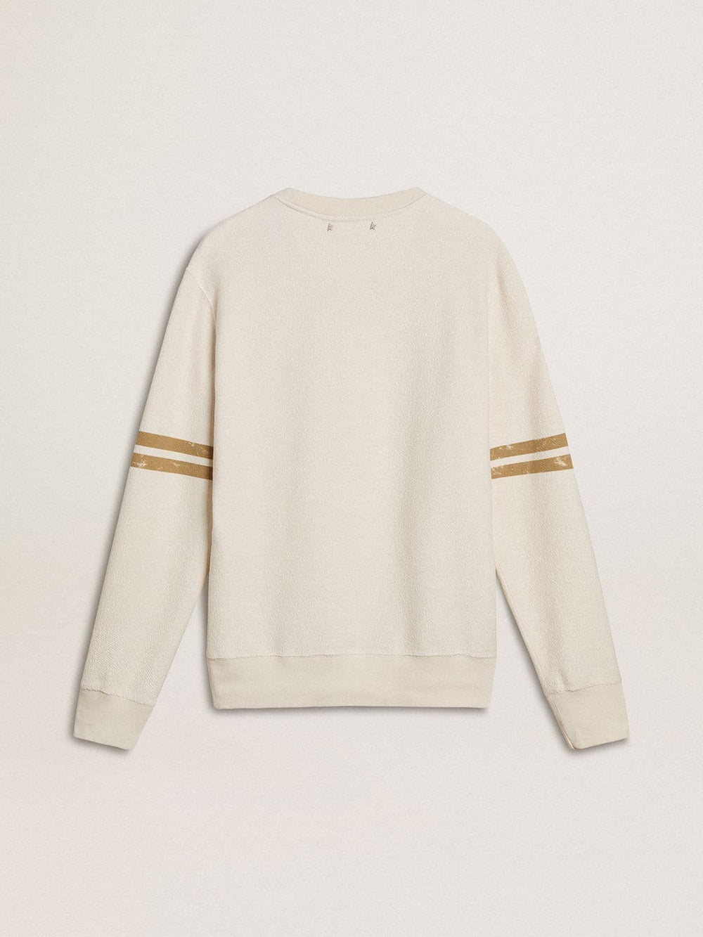 Men's white cotton sweatshirt with front print