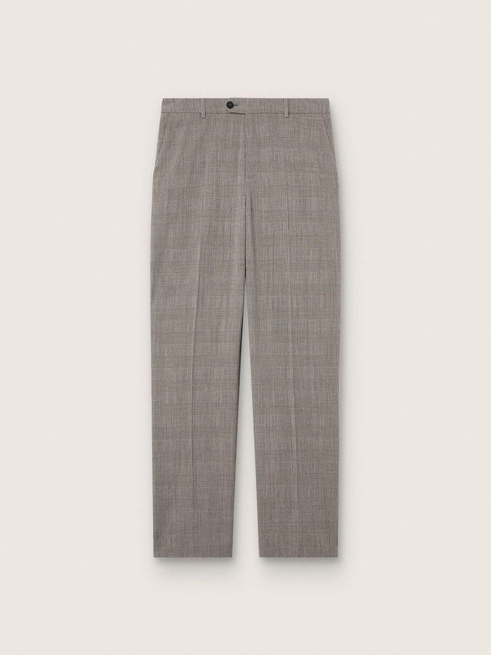 Men’s slim-fit pants in gray Prince of Wales check