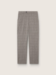 Men’s slim-fit pants in gray Prince of Wales check