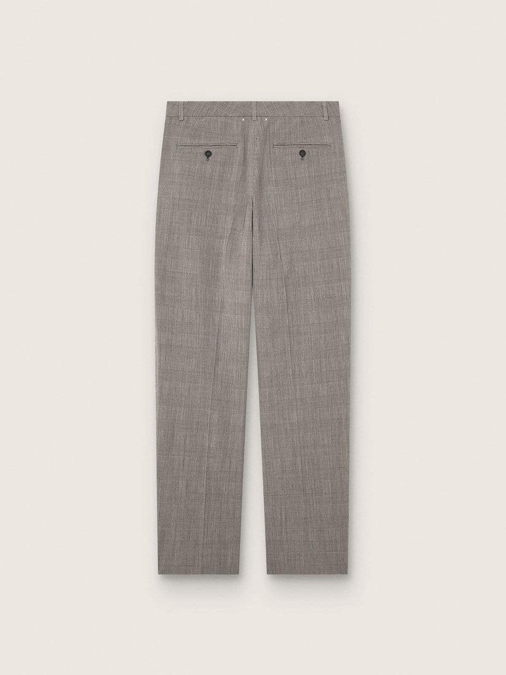 Men’s slim-fit pants in gray Prince of Wales check