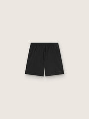 Men's black double-layer sports shorts