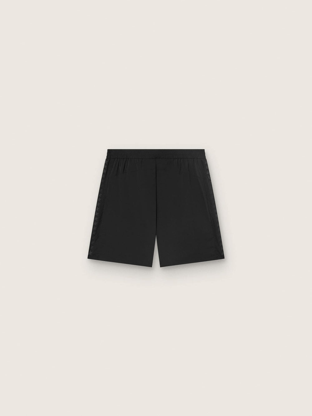 Men's black double-layer sports shorts