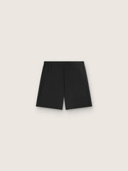Men's black double-layer sports shorts