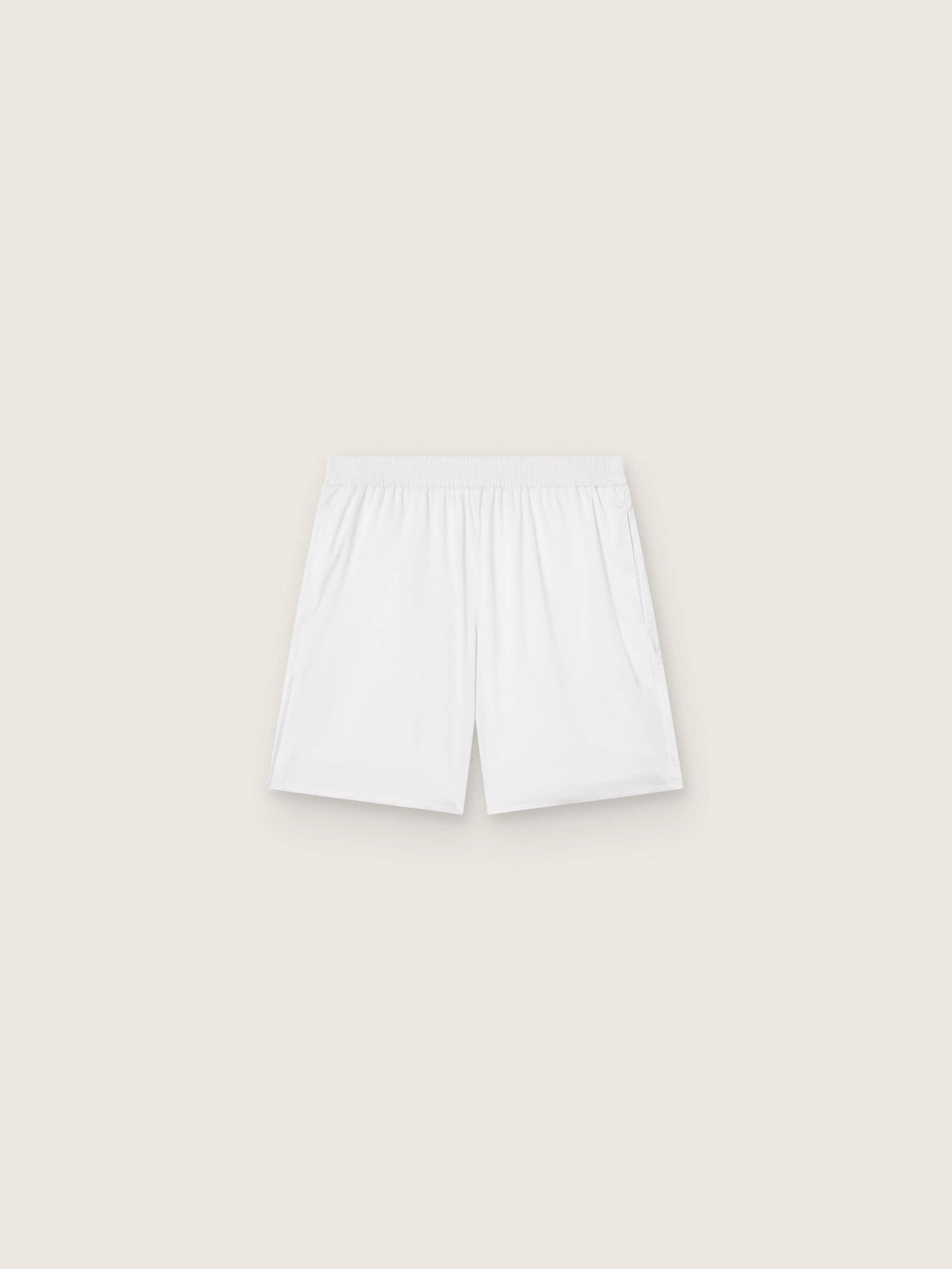 Men's white sports shorts
