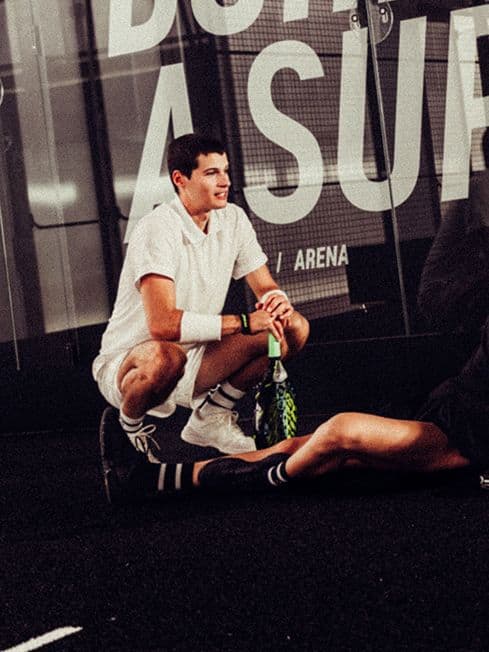 Men's white sports shorts