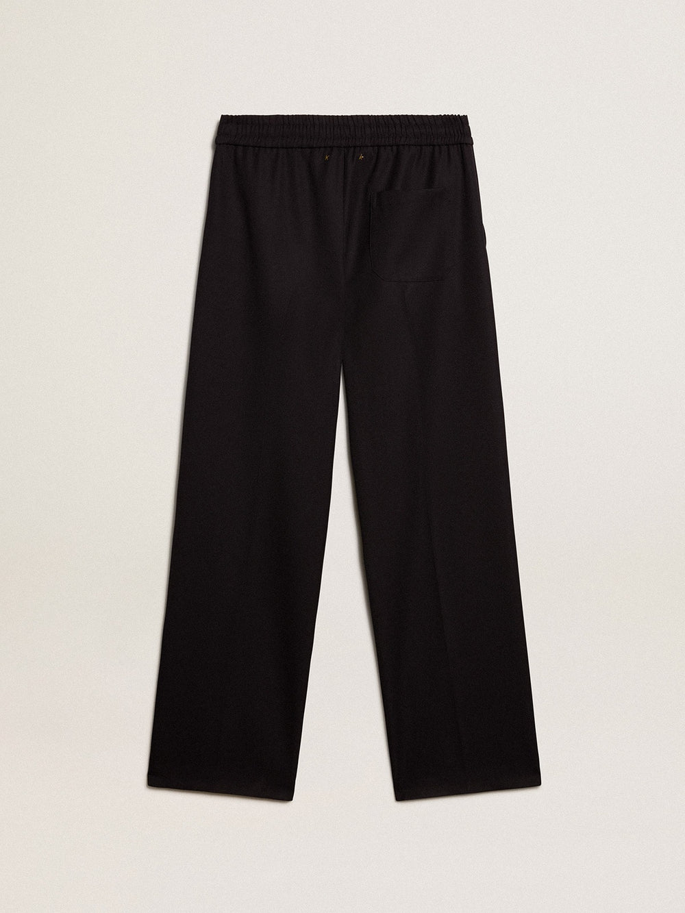 Men’s joggers in dark blue wool