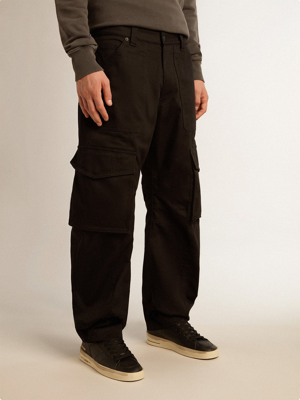 Black cargo pants