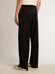 Men’s joggers in black wool