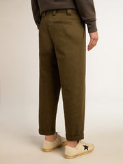 Military-green Golden Collection chinos
