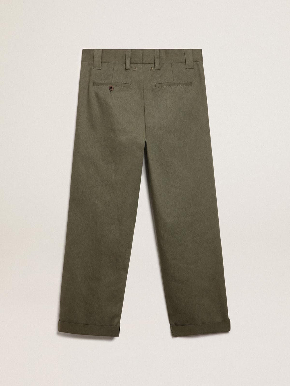 Military-green Golden Collection chinos