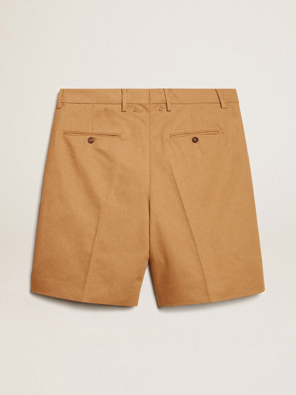 Men's Bermuda shorts in beige cotton
