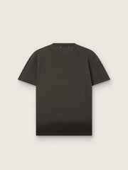 Men’s T-shirt in anthracite cotton jersey with perforated heart