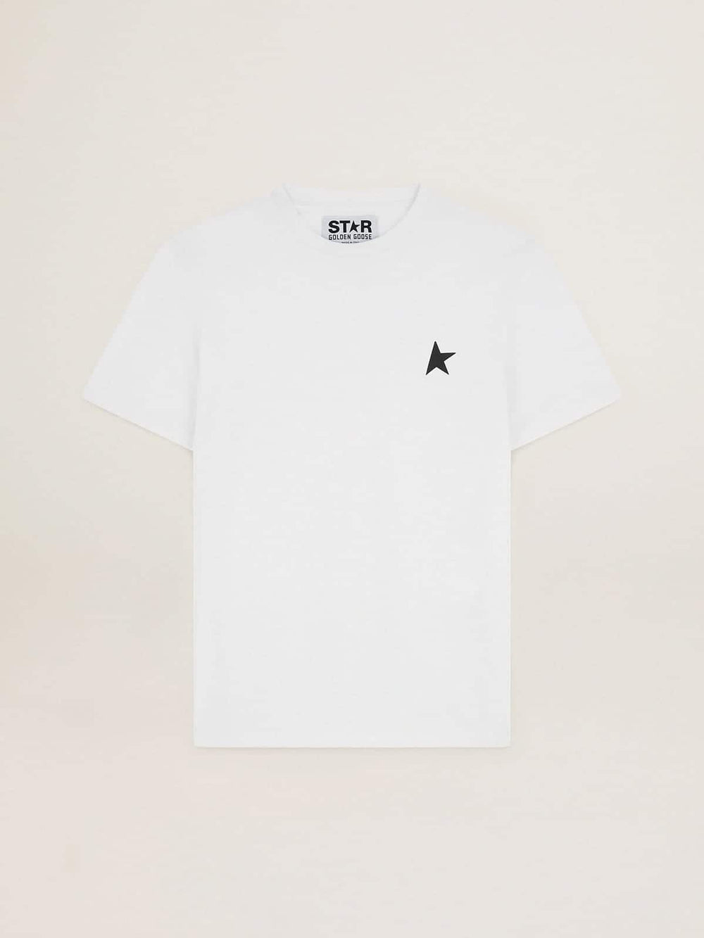 White Star Collection T-shirt with black star on the front