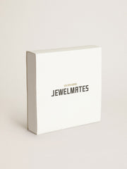 Men's antique silver-colored chain necklace