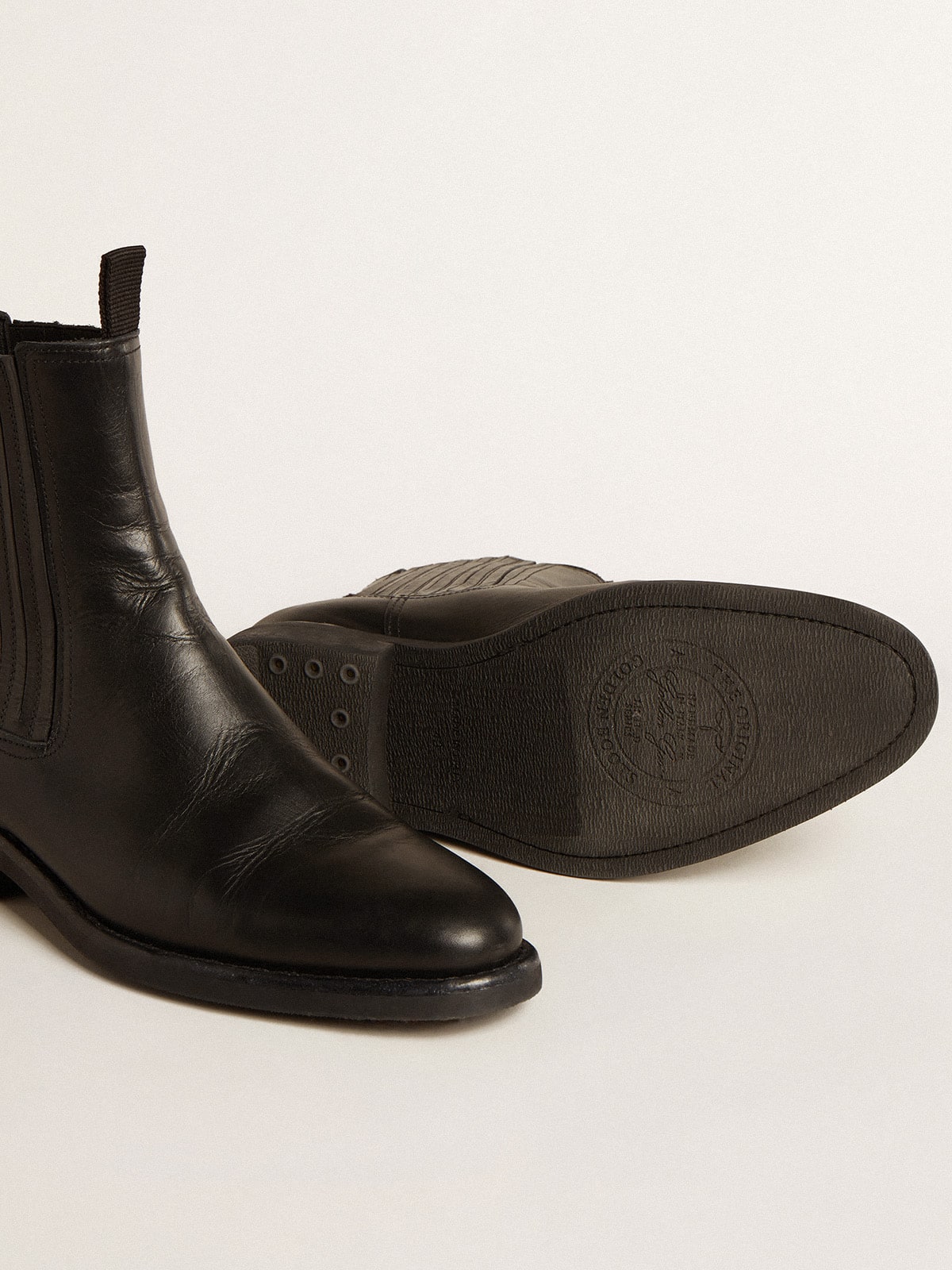 Men’s Chelsea boots in black leather
