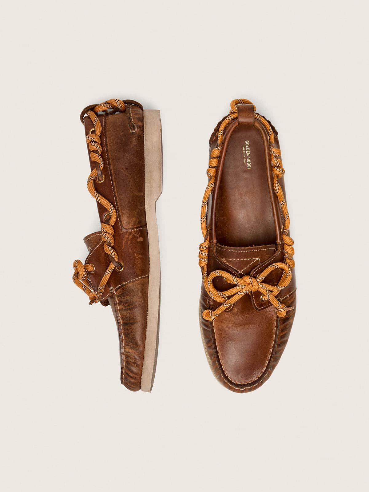 Men's Cruise loafer in tobacco-colored leather