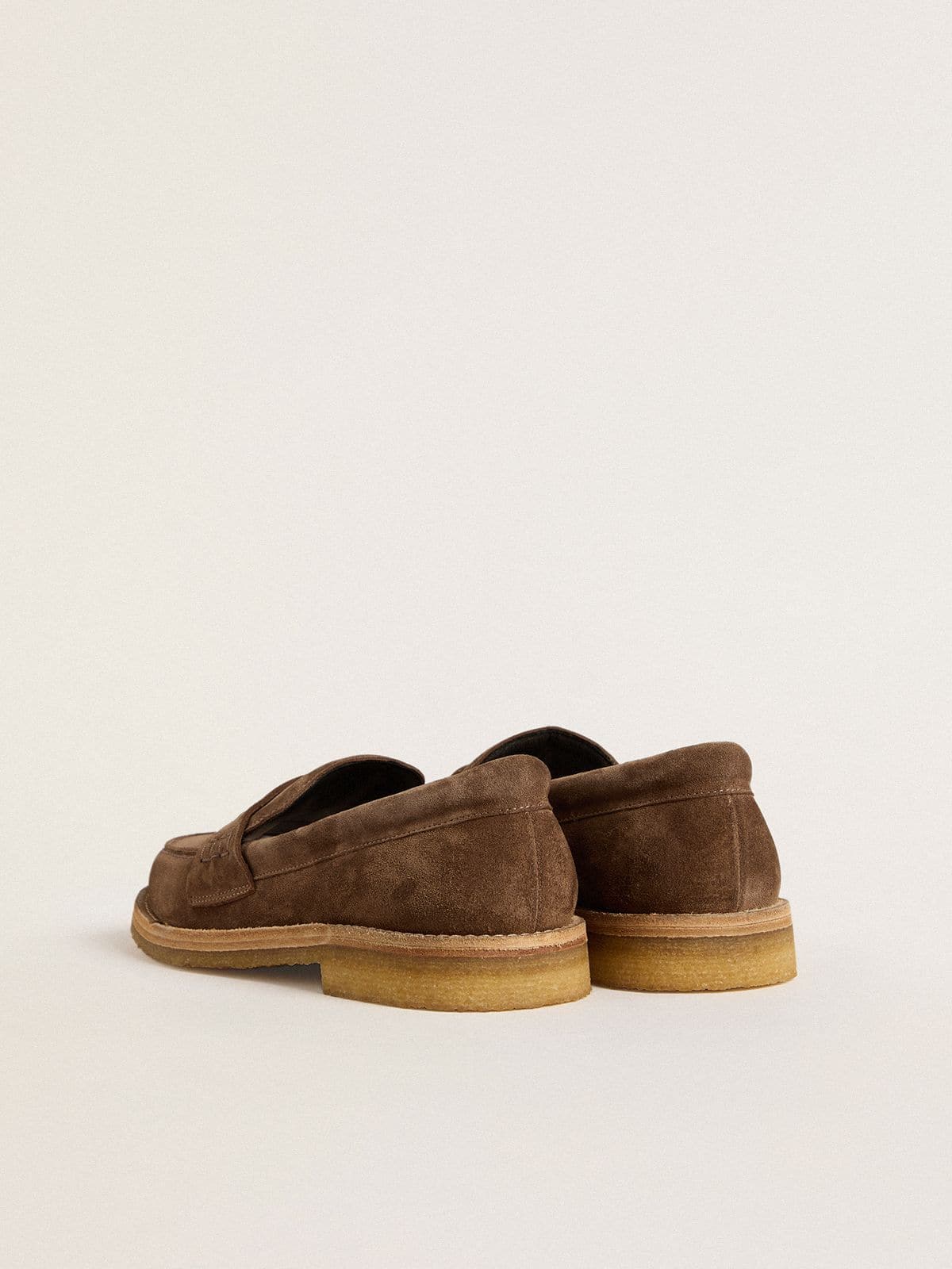 Men's Jerry loafer in dove-gray suede