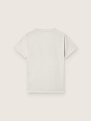 Journey boys’ T-shirt in white cotton jersey with logo