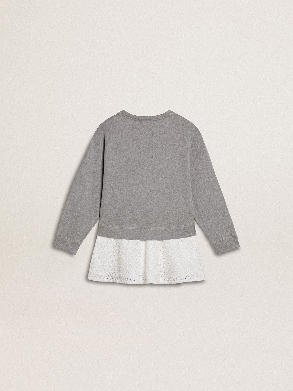 Girls’ gray and white mini dress