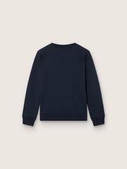 Journey boys’ sweatshirt in blue cotton blend with a contrasting logo