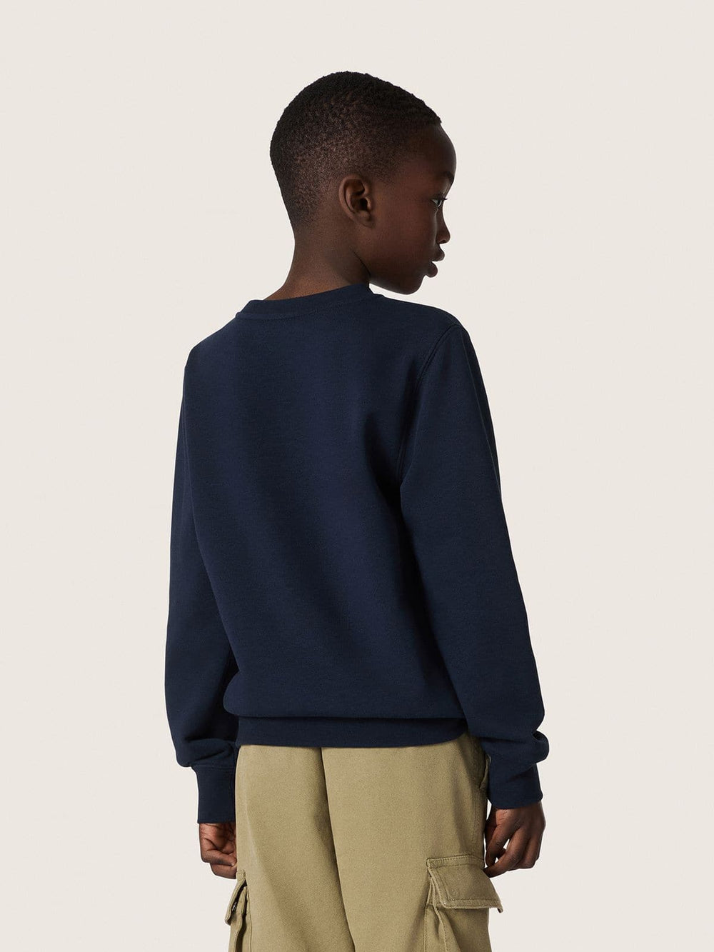 Journey boys’ sweatshirt in blue cotton blend with a contrasting logo