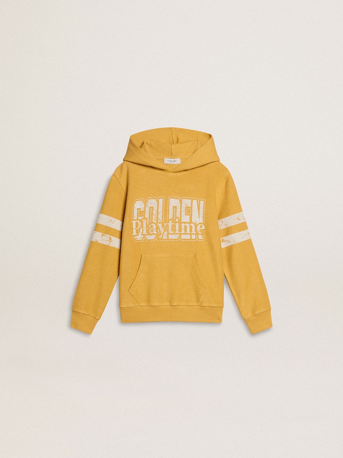 Kids’ yellow sweatshirt with vintage print