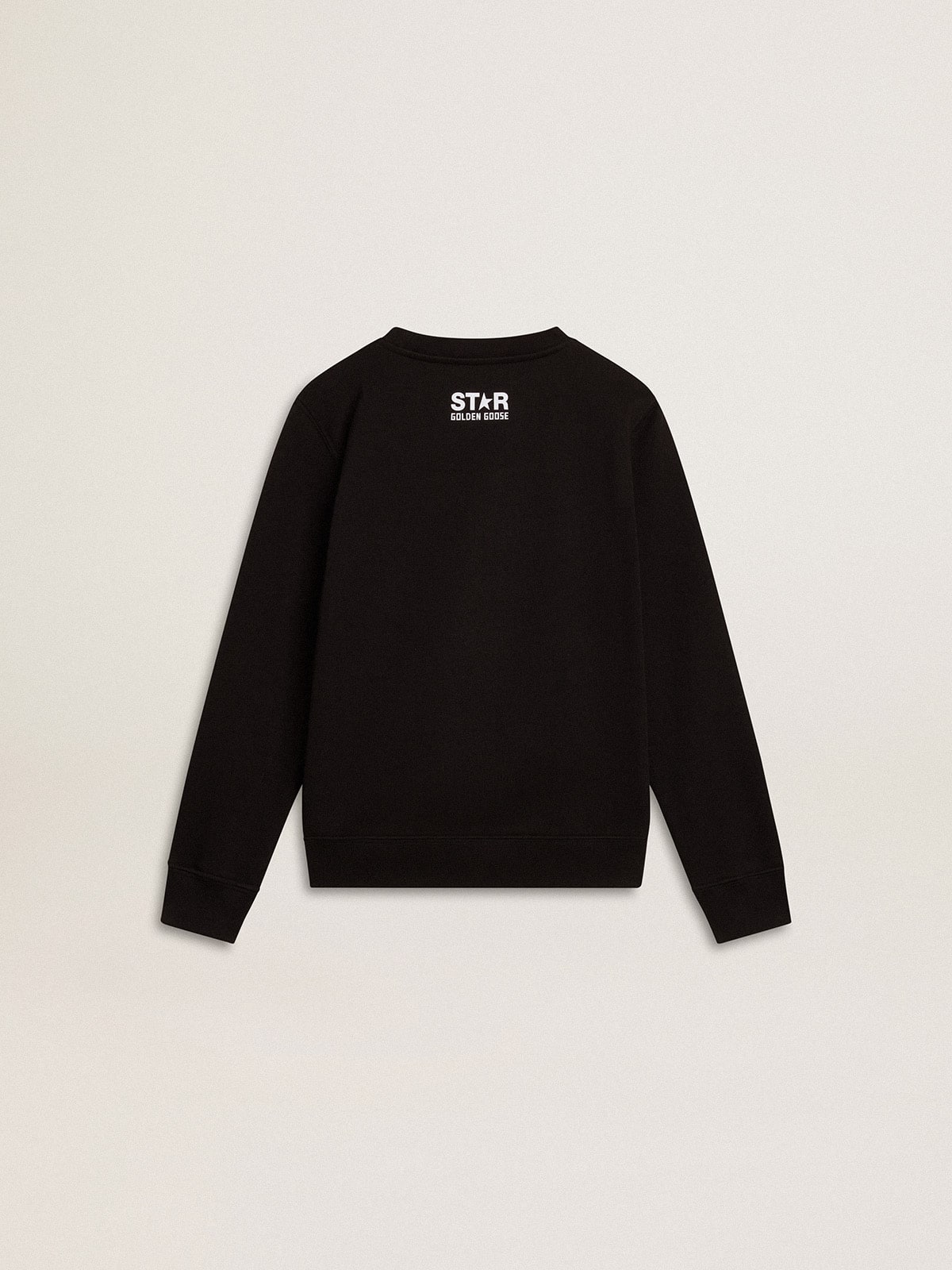 Boys’ black sweatshirt with white maxi star on the front