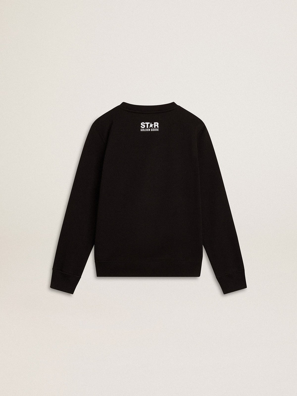 Boys’ black sweatshirt with white maxi star on the front