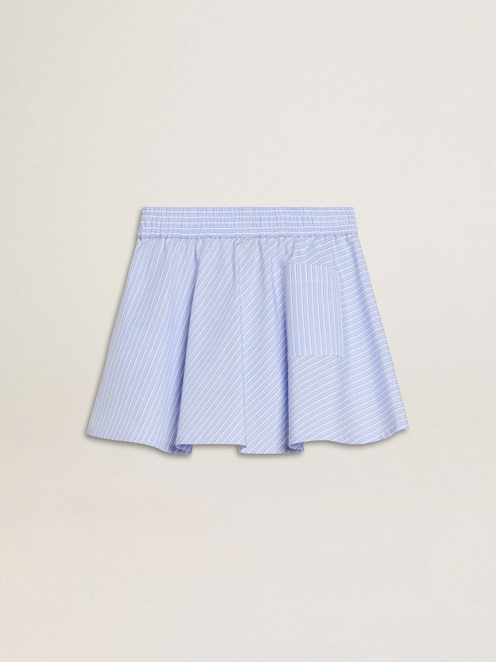 Girls' skirt with light blue stripes