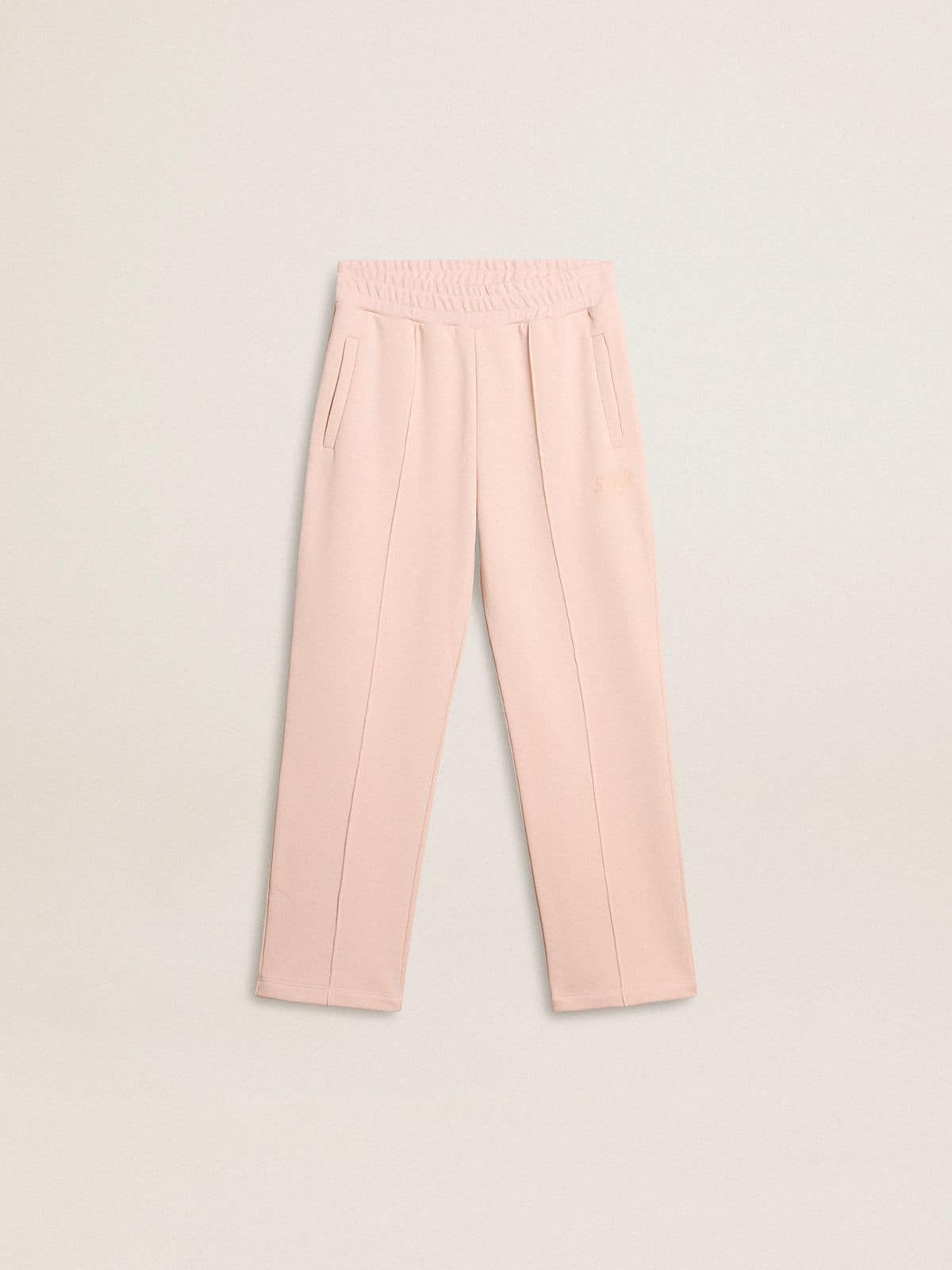 Girls’ pink joggers with print