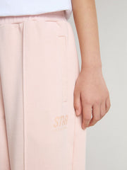 Girls’ pink joggers with print