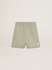 Light green shorts with white star