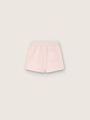 Star girls’ shorts in pink cotton with patch and logo
