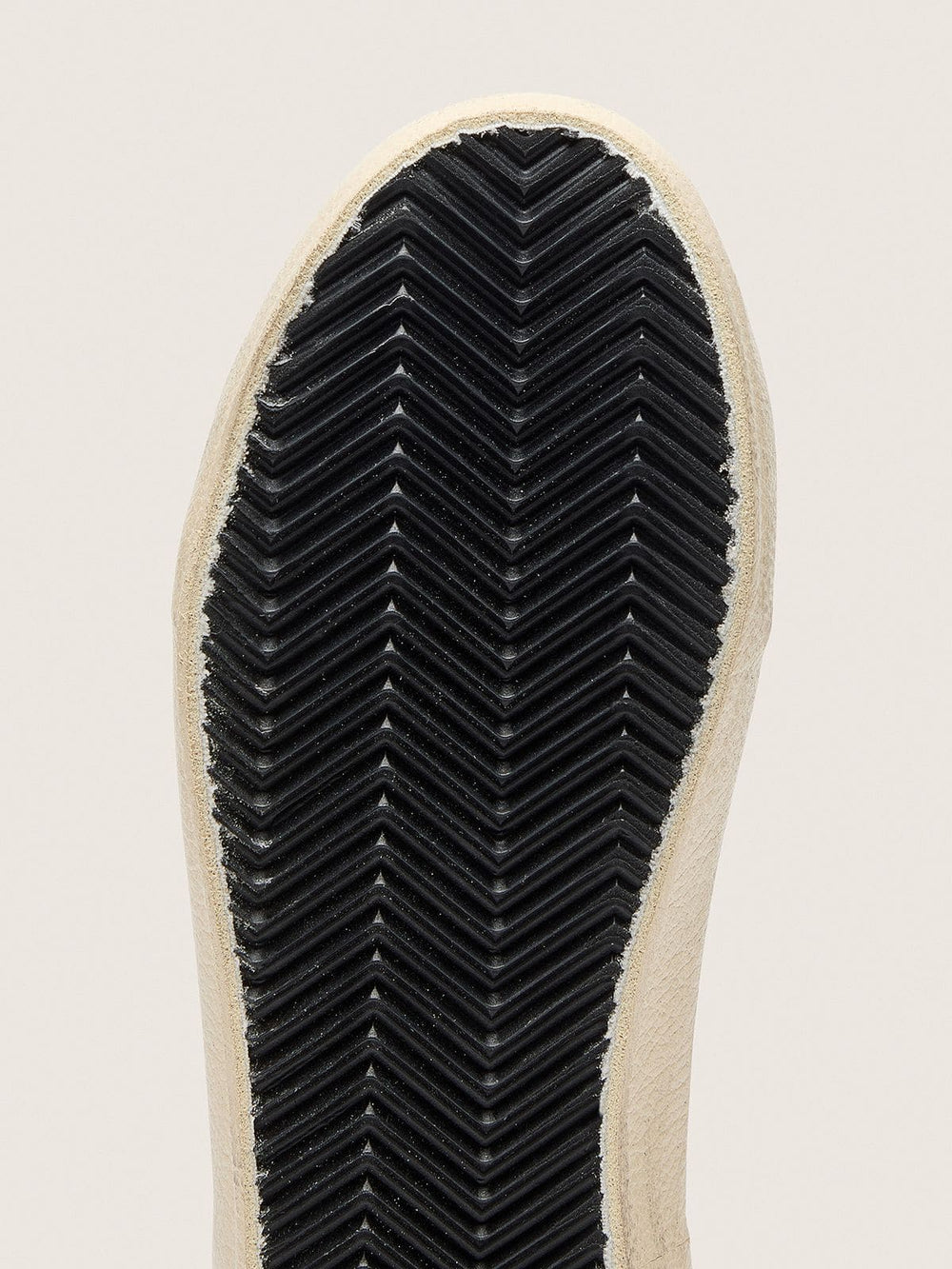 Junior Old School with black leather star and beige and green suede inserts