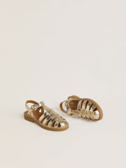 Maxime Young sandals in gold leather