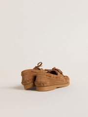 Junior Cruise loafer in light brown suede
