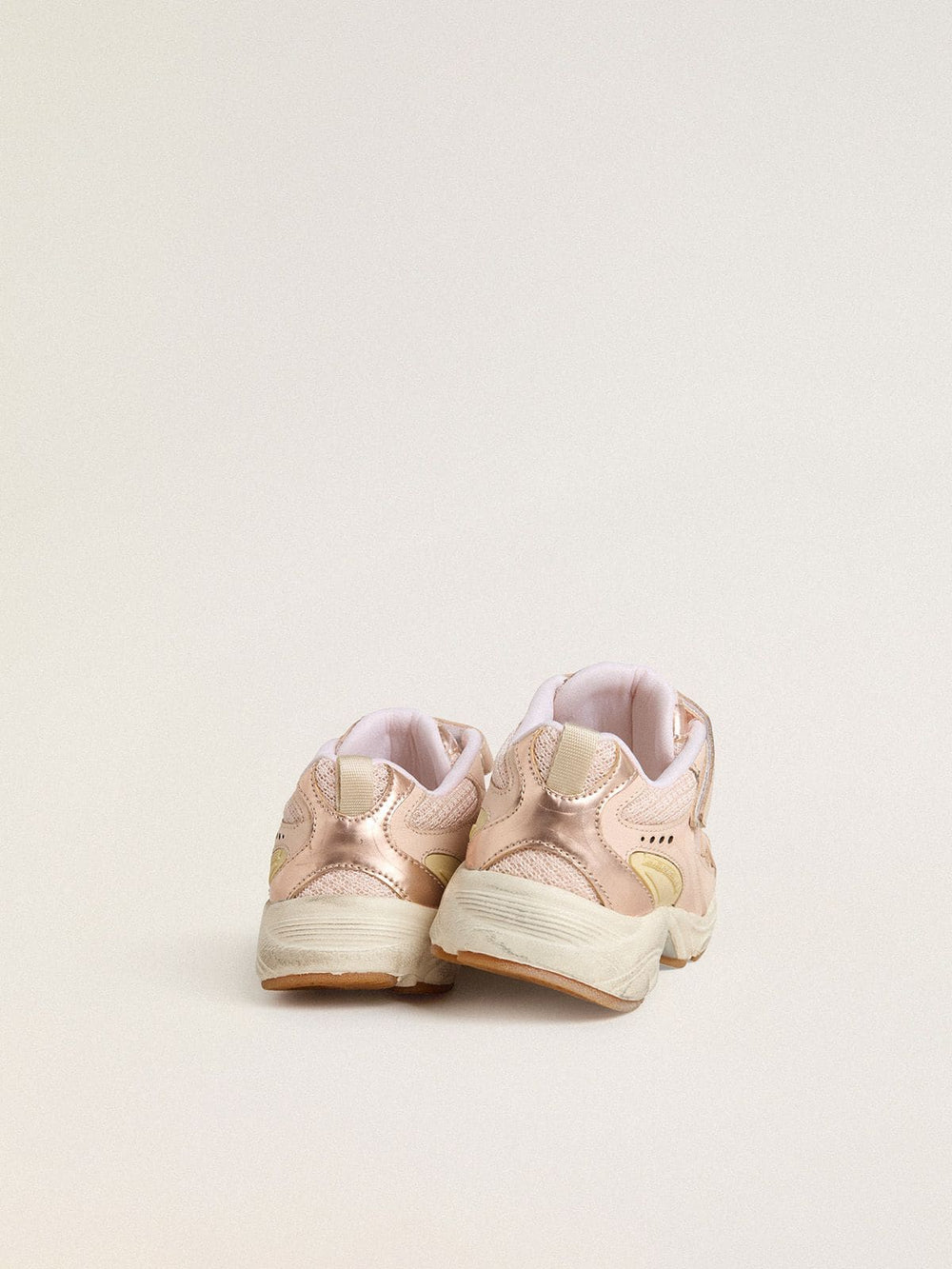 Junior Lightstar in pink leather and mesh with pink leather star