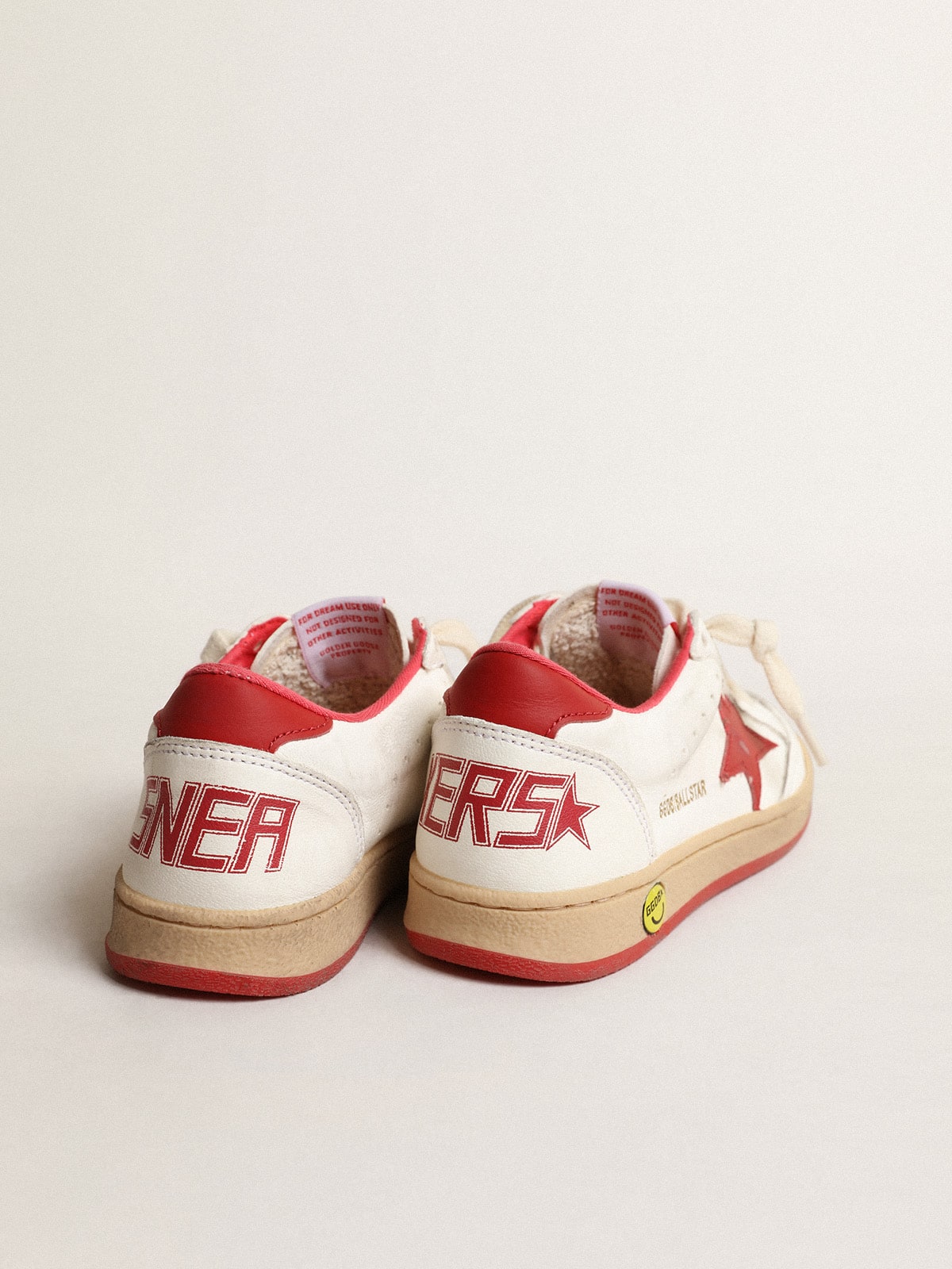 Ball Star Junior in nappa with red leather star and heel tab