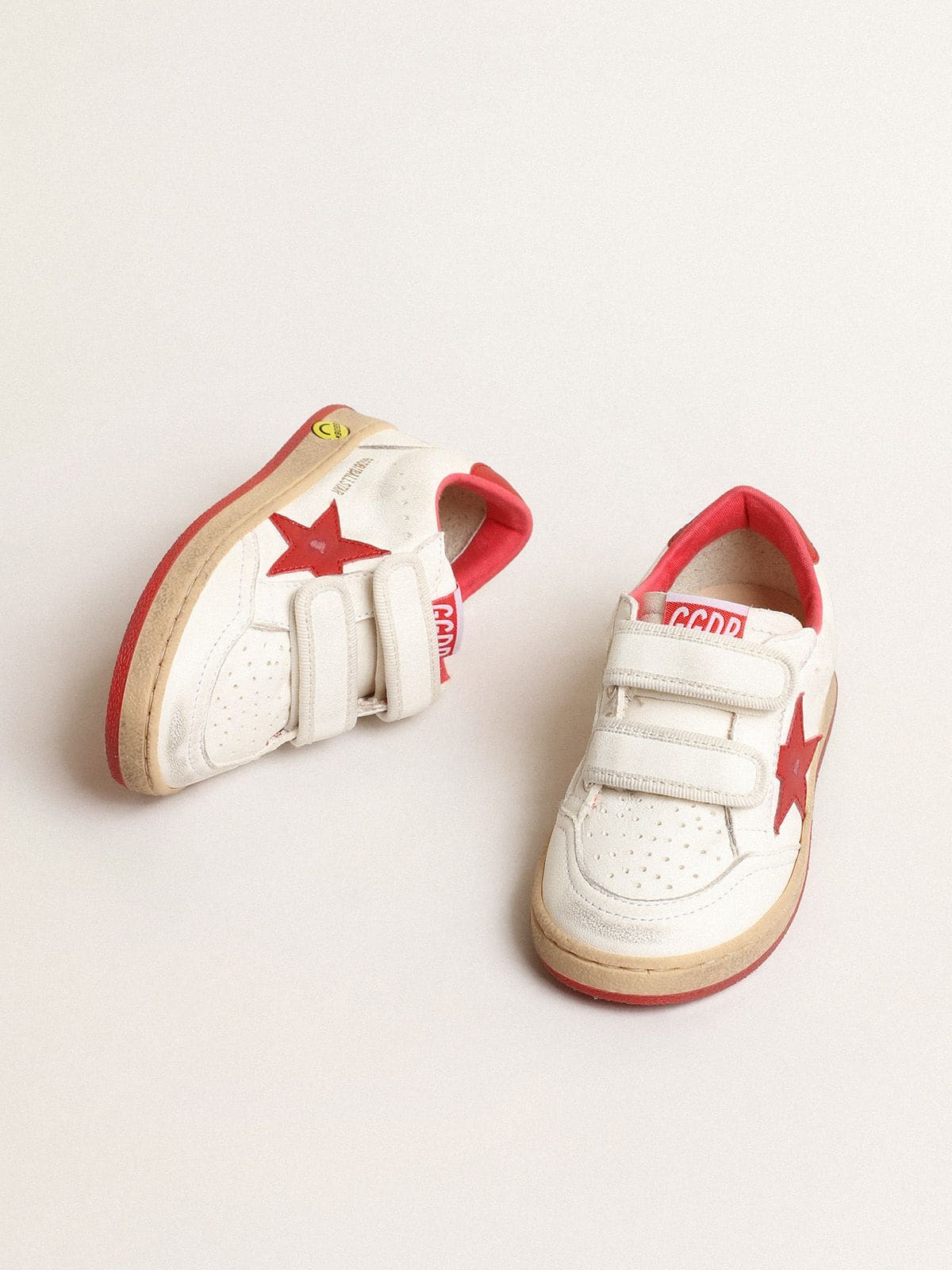 Junior Ball Star in nappa with red leather star and heel tab