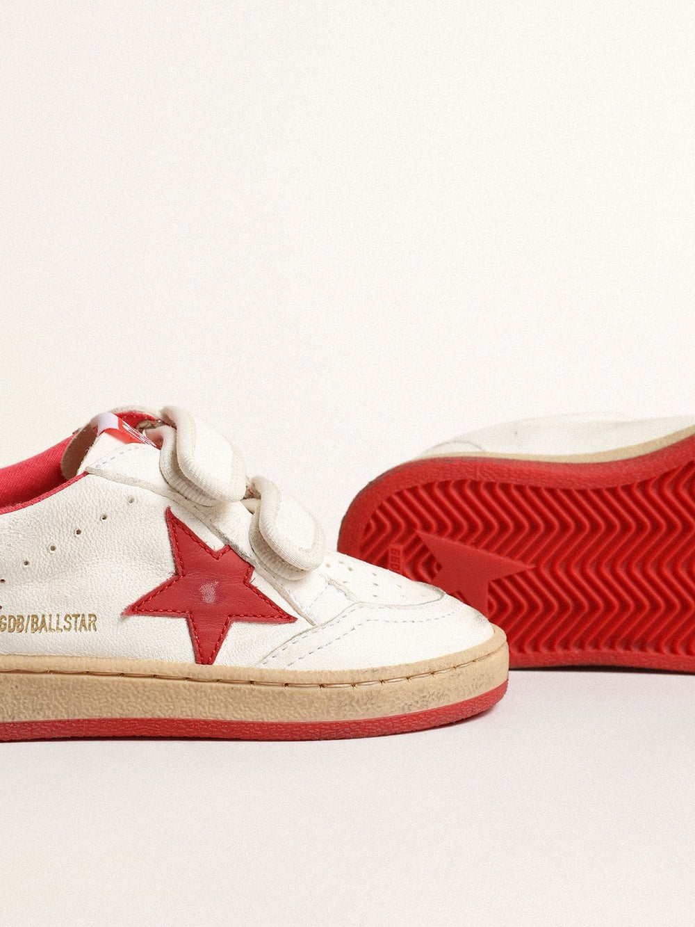 Junior Ball Star in nappa with red leather star and heel tab
