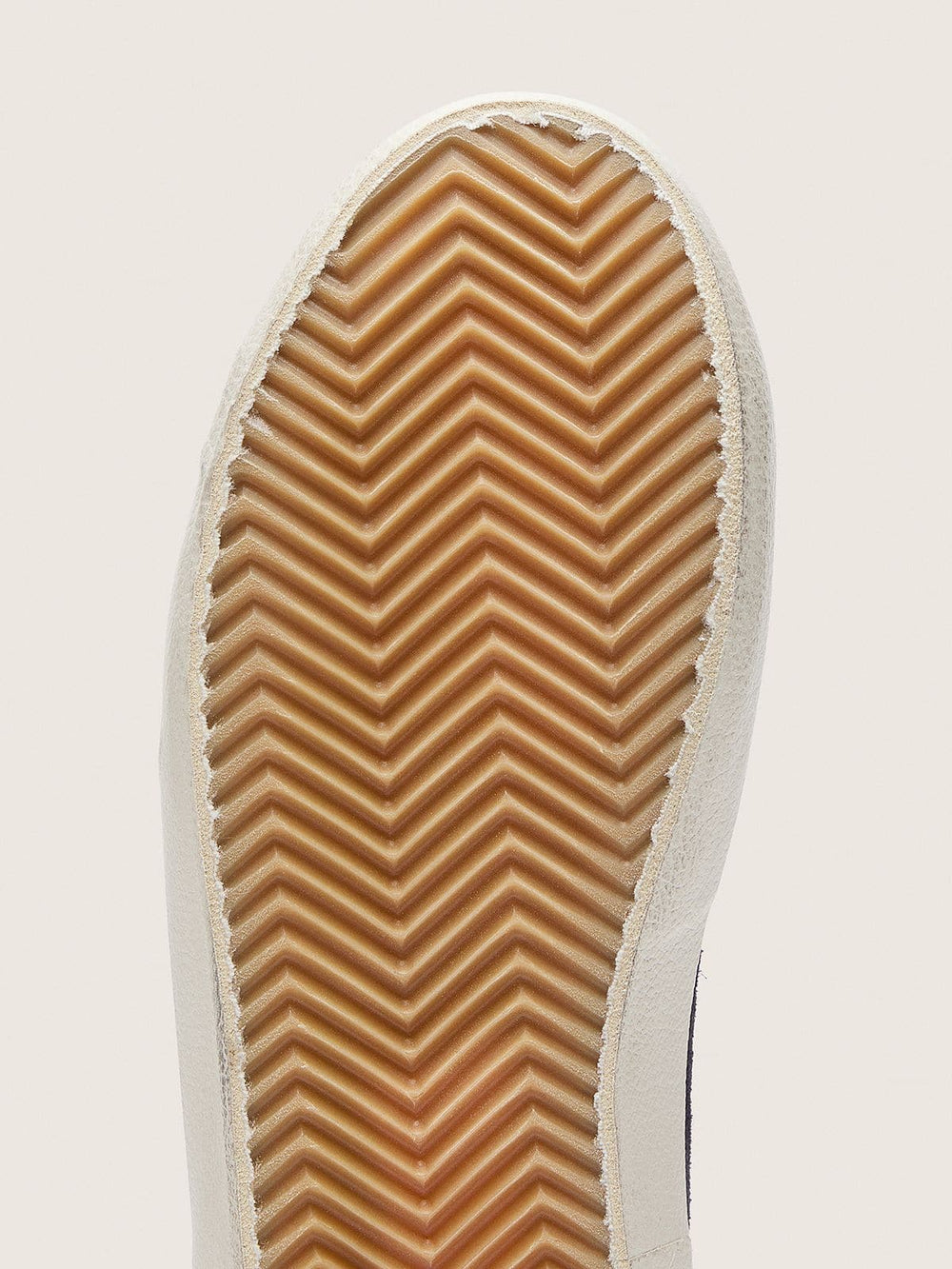 Junior Old School in blue suede with silver glitter star and white leather heel tab