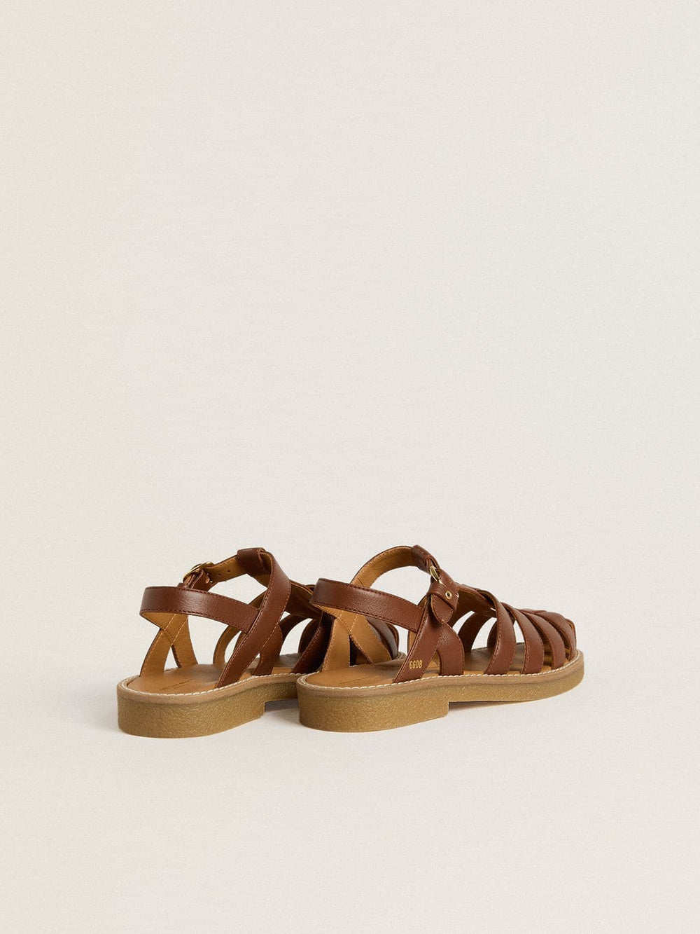 Maxime Junior sandals in brown leather