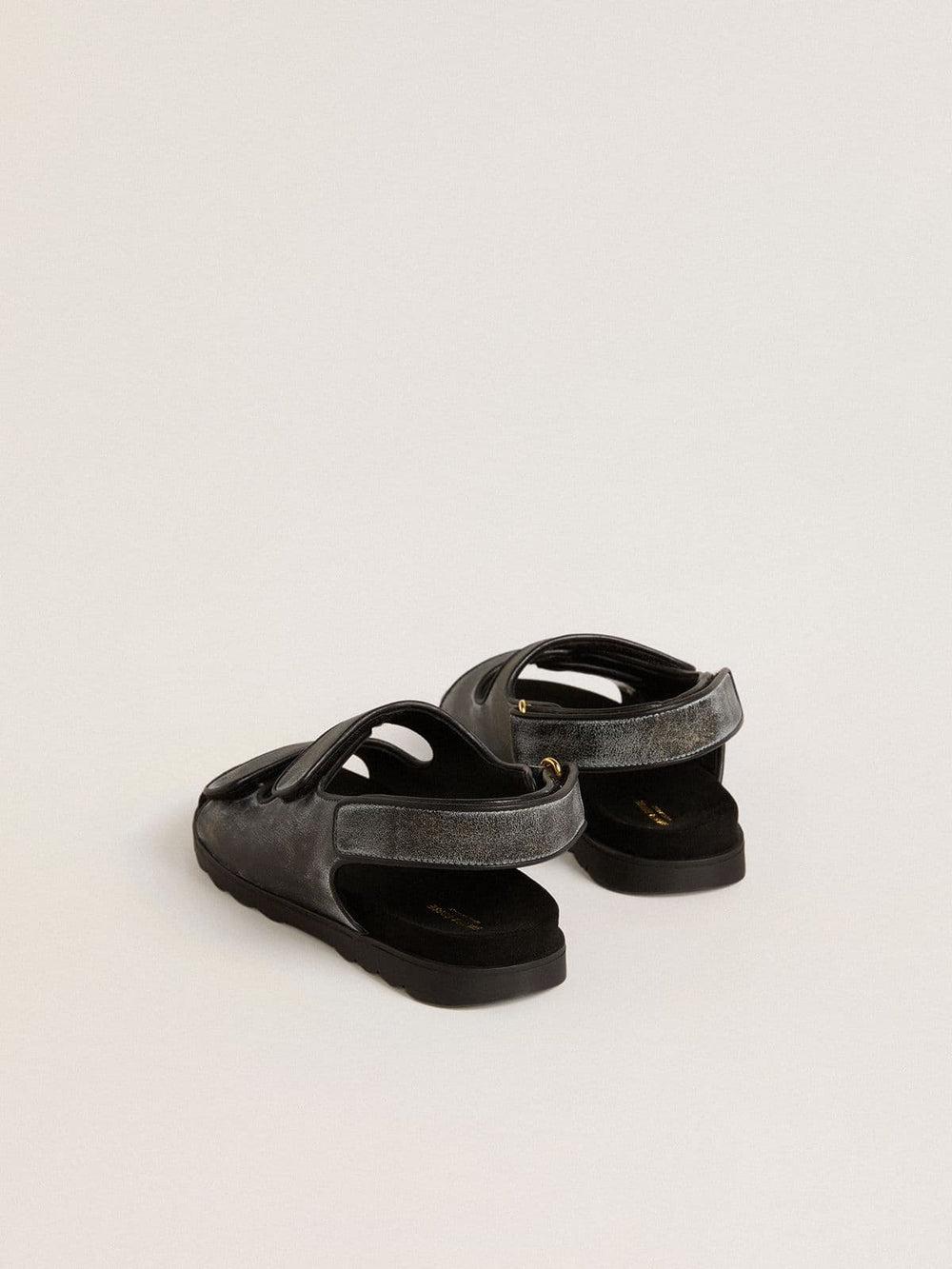 Noa Young sandals in distressed black leather
