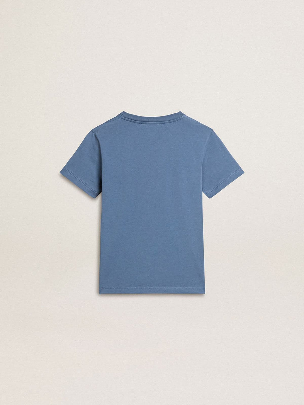 Boys' blue T-shirt with white print